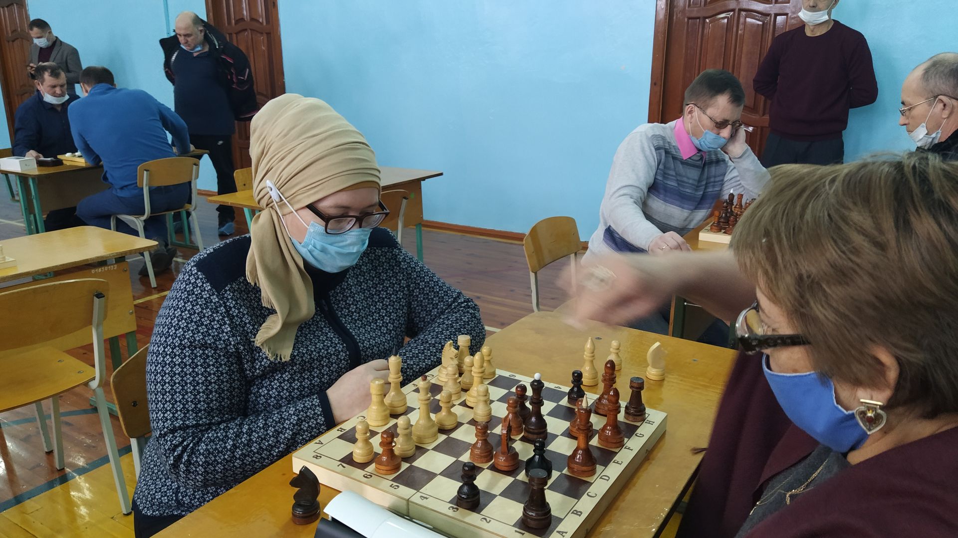Ашытбаш мәктәбендә профсоюзларның шахмат, шашка ярышы булды