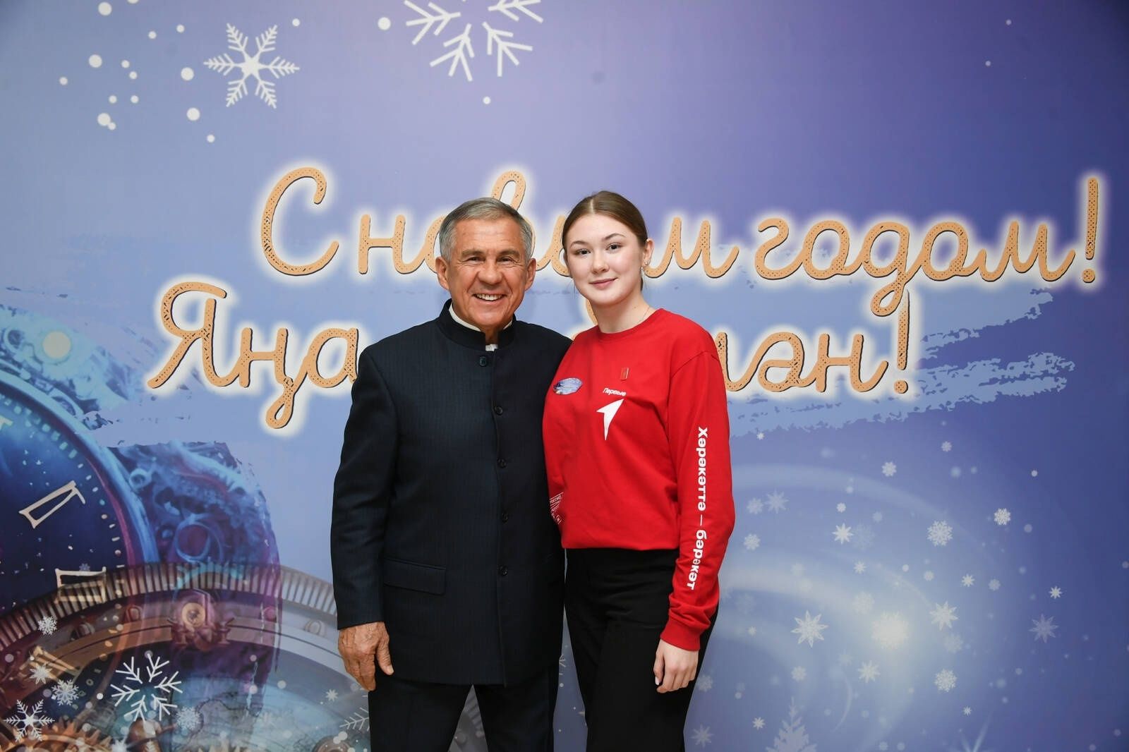 Лесхоз мәктәбе укучысы Рөстәм Миңнеханов белән очрашты