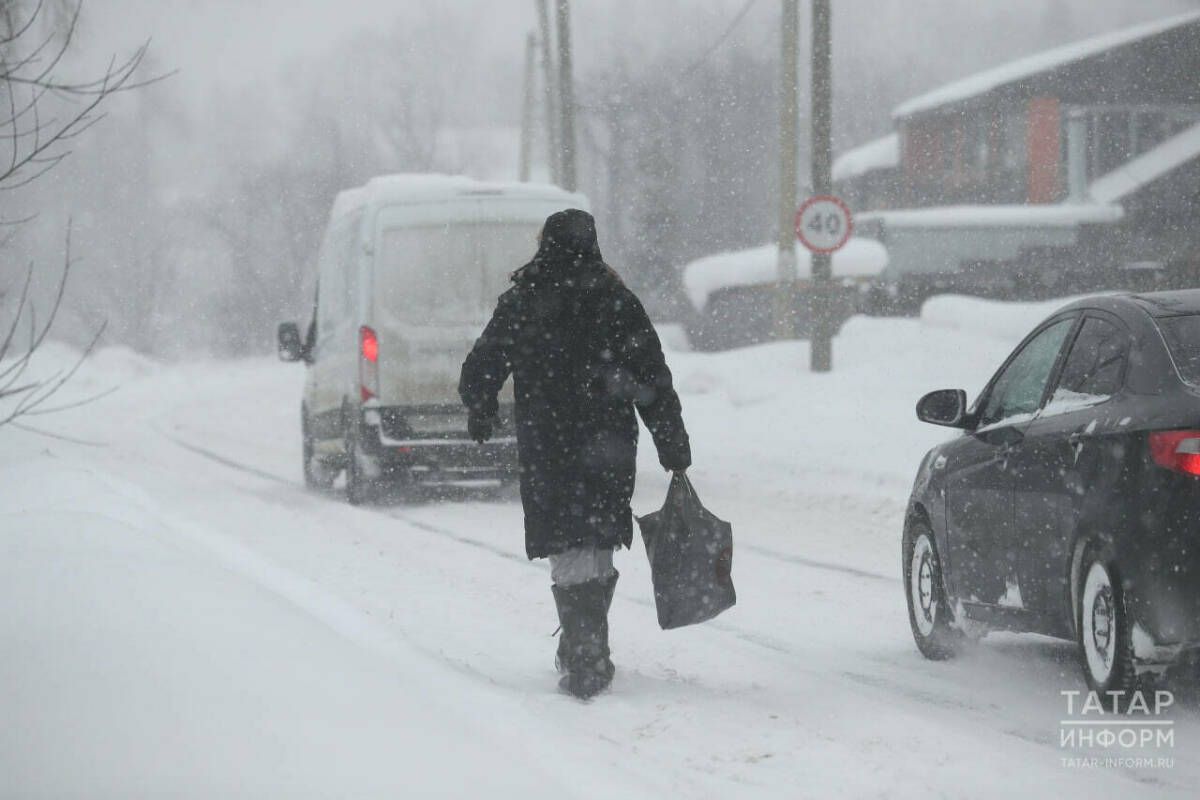 В Татарстане прогнозируют снег, метель и до 13 градусов мороза