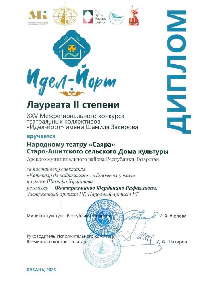 Иске Ашытлар уңыш яулый