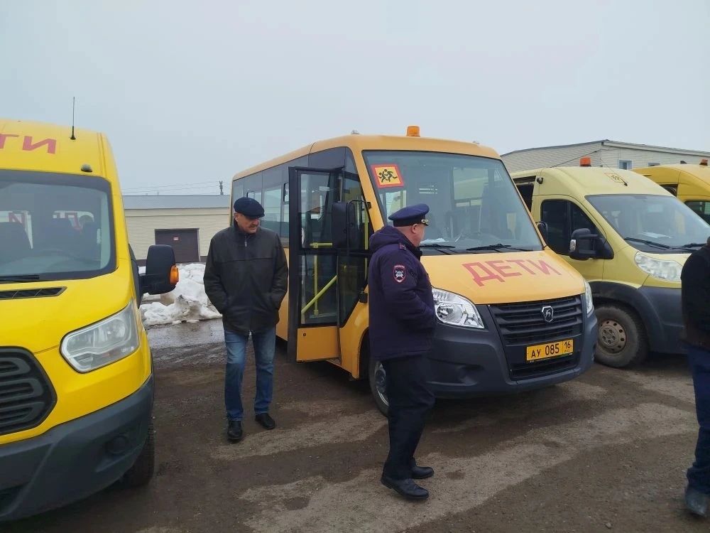 Арчада мәктәп автобуслары техник тикшерү узды