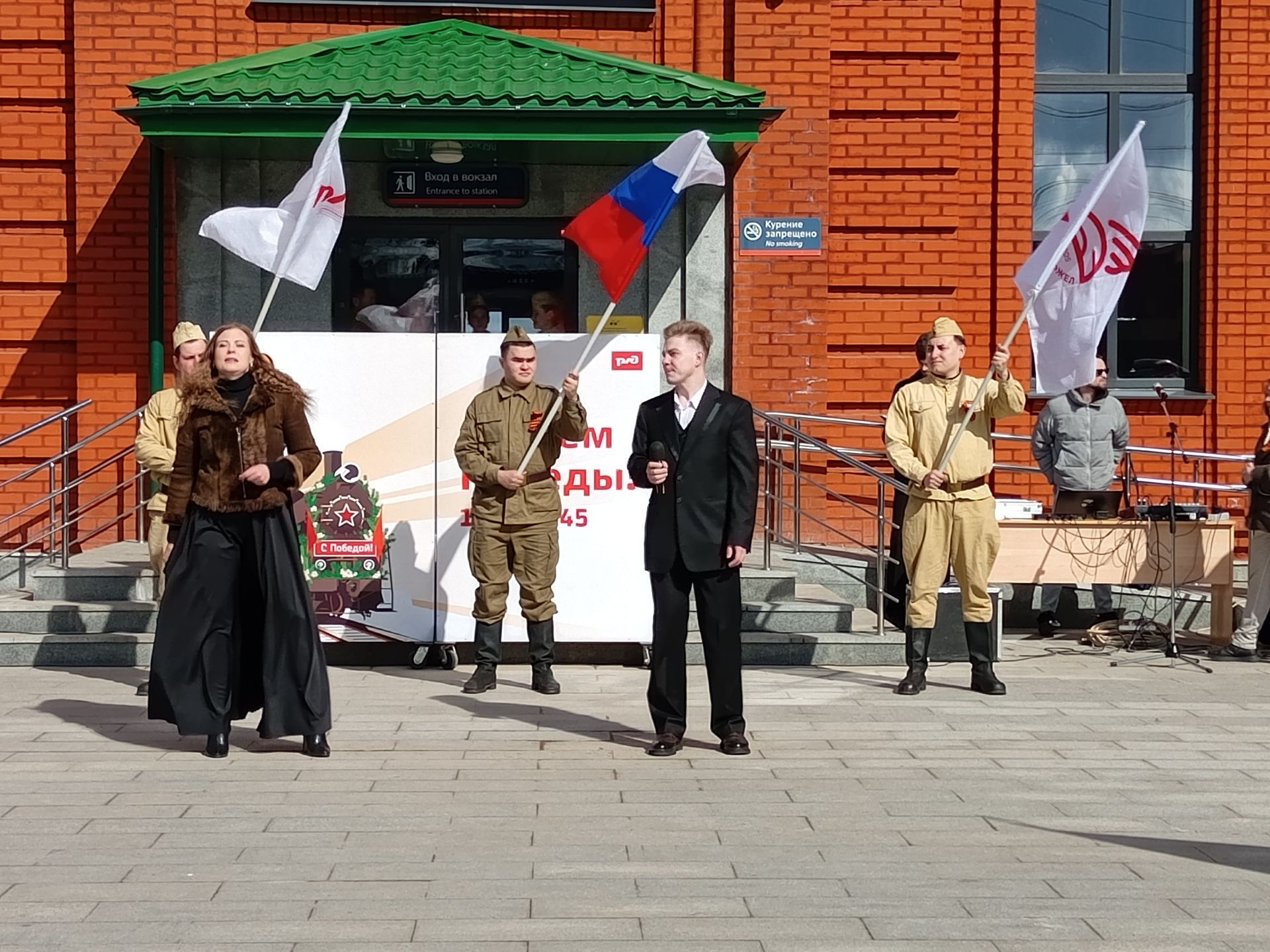 Җиңү поезды Арчага килде: хәтер, горурлык һәм бердәмлек бәйрәм