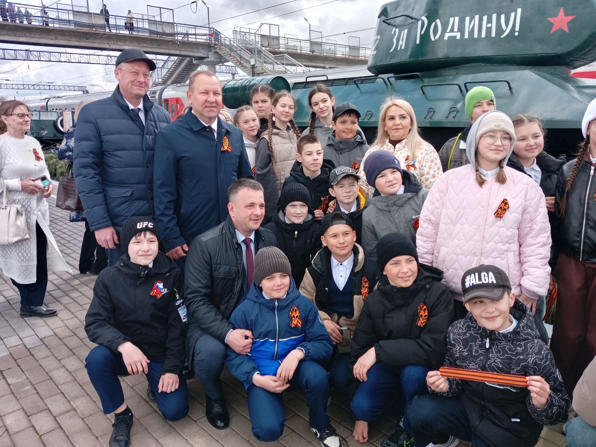 Җиңү поезды Арчага килде: хәтер, горурлык һәм бердәмлек бәйрәм