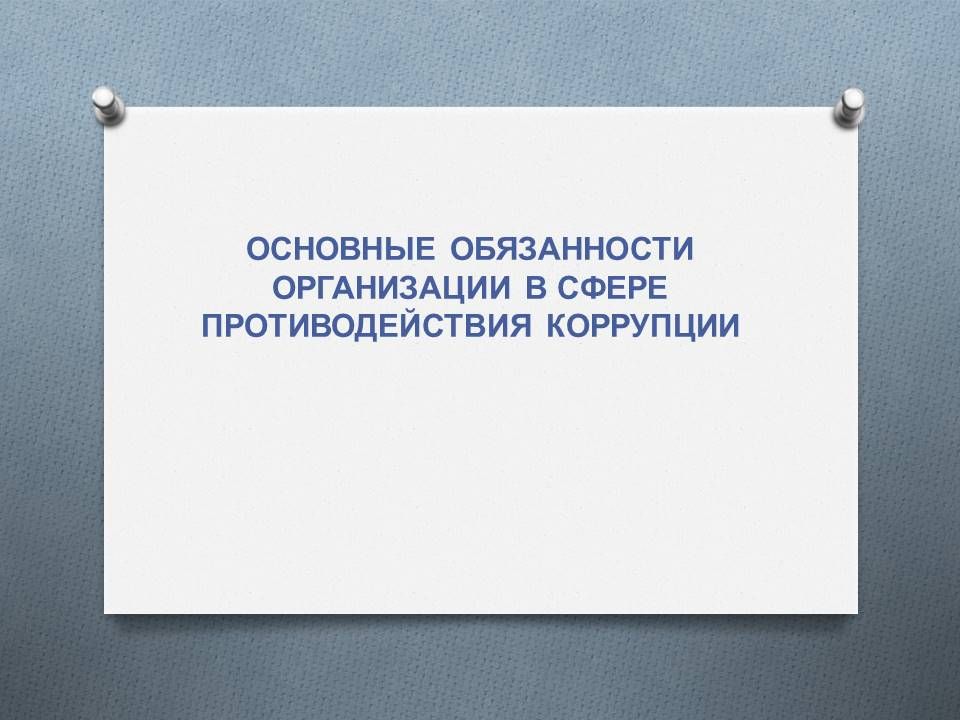 Профилактика коррупции в организации: ключевые меры и обязанности