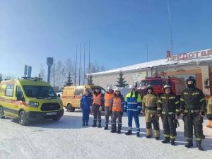 Арча районында язгы ташуга әзерлек тикшерелде: Кәче авылында гадәттән тыш хәлләр буенча өйрәнүләр узды