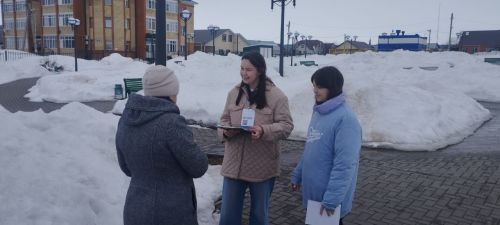 Арчада волонтерлар төзекләндерү объектлары өчен тавыш бирүдә халыкка ярдәм итә