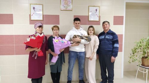 Арчада быел беренче булып туган кыз бала бүген өенә кайтты