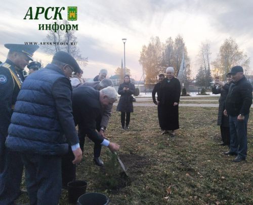 Россия Герое Александр Калери Яңа Кенәрдә агач утыртты