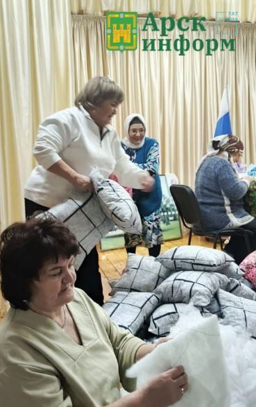 Арча районы Курса-Почмак авылы халкы махсус хәрби операция зонасына 100 мендәр теккән