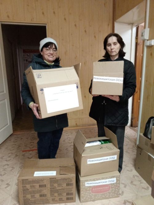Район мәктәпләре, балалар бакчалары коллективлары 1,3 миллионнан артык сумлык гуманитар ярдәм җыйды