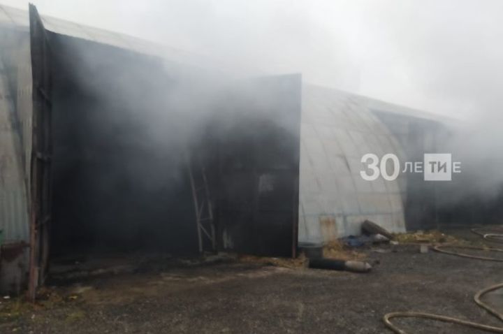 Пожар в автосервисе в казанском поселке Константиновка потушен