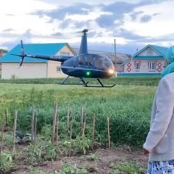 Раяз Фасыйхов авылына вертолет белән кайткан