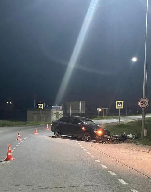 ДТП на автодороге Арск-Тюлячи: несовершеннолетний водитель столкнулся с мотоциклом