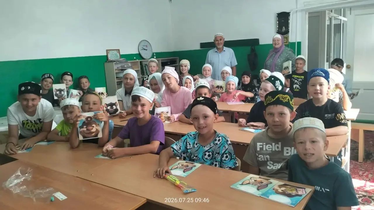 Наласа мәчетендә оештырылган рухи тәрбия курсларына 35 бала йөрде