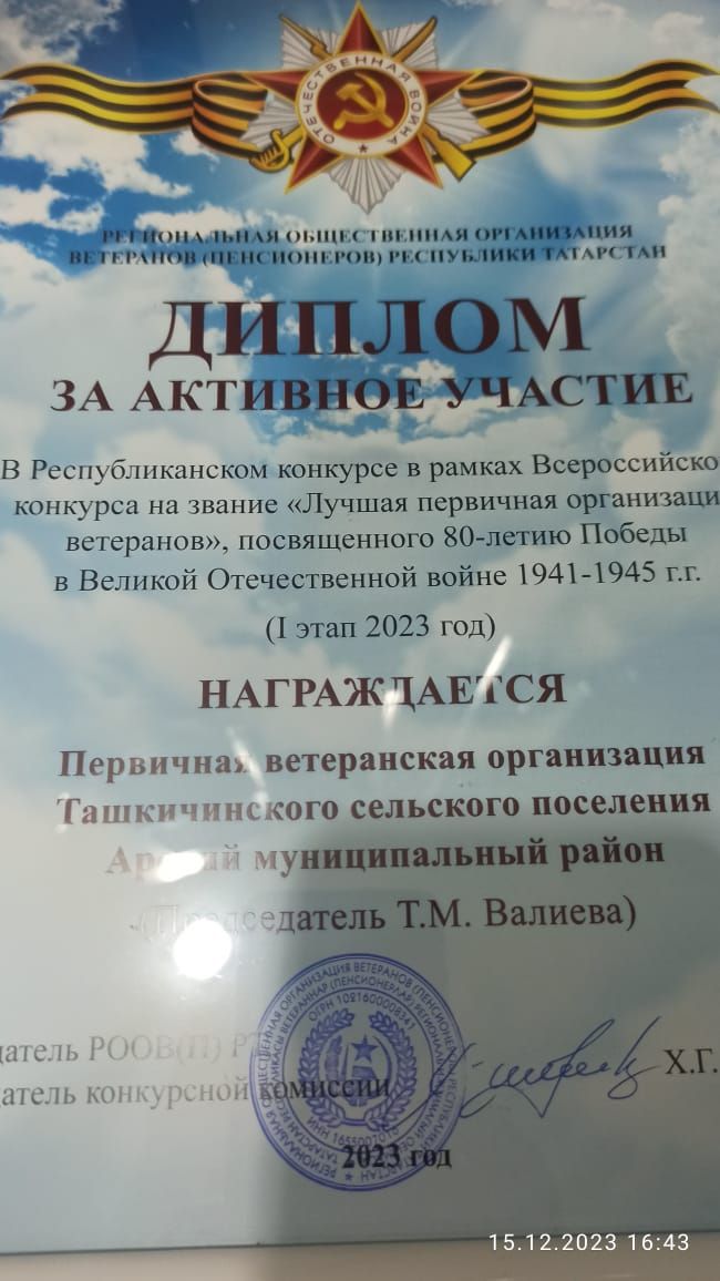 Ветераннар нәтиҗә ясый