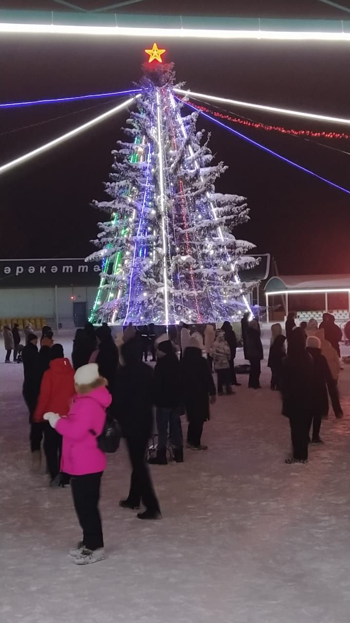 Арча стадионында Үзәк сәхнәдә иске елны озату һәм Яңа елны каршы алу тамашасы (ВИДЕО)