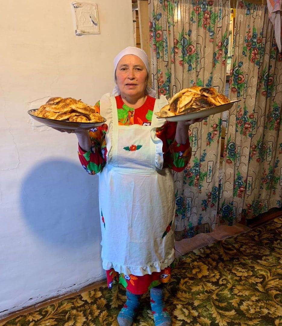 Күлтәс халкы мичтә пешкән гает коймагы белән сыйланды