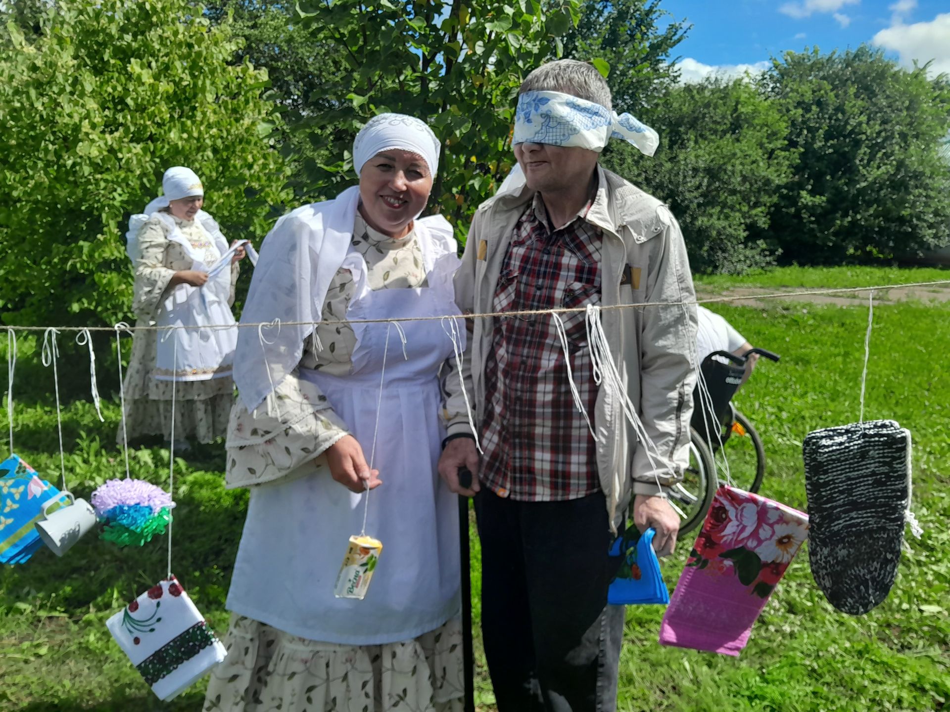 Үрнәк авыл җирлеге мәдәният хезмәткәрләре Арча картлар интернат-йортында Сабантуй уздырды