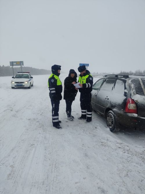 Арчада ике кеше исерек хәлдә руль артына утырган