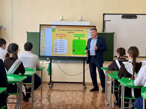 Район башлыгы Түбән Мәтәскә мәктәбендә