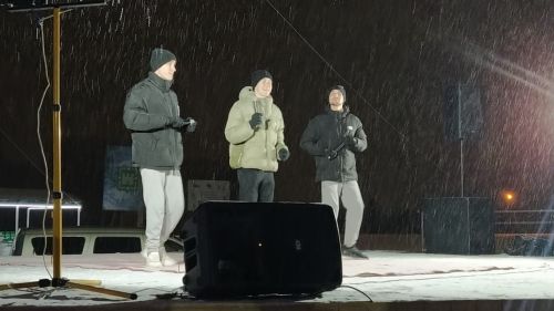 Арча стадионында Яңа елны каршы алу бәйрәме бара