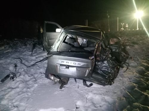 Арчада җиңел машинаны поезд бәреп киткән