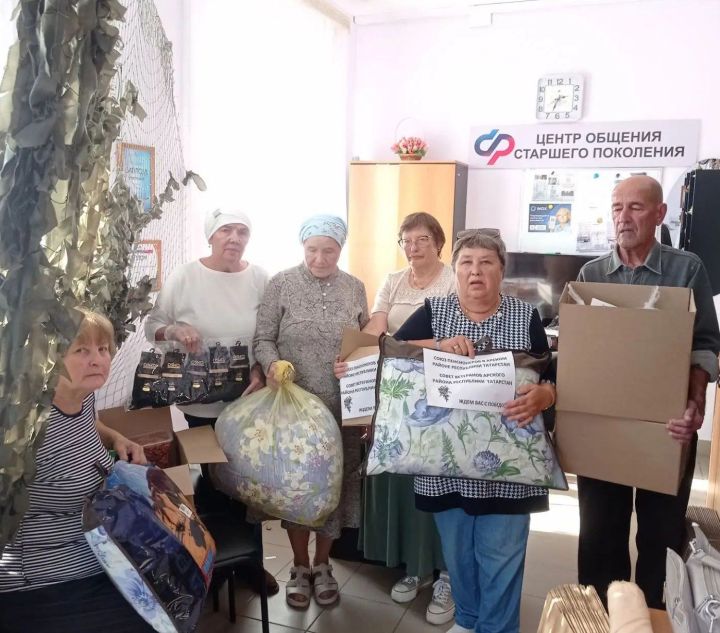 Арча районы ветераннары чираттагы гуманитар ярдәмне туплауга кушылды