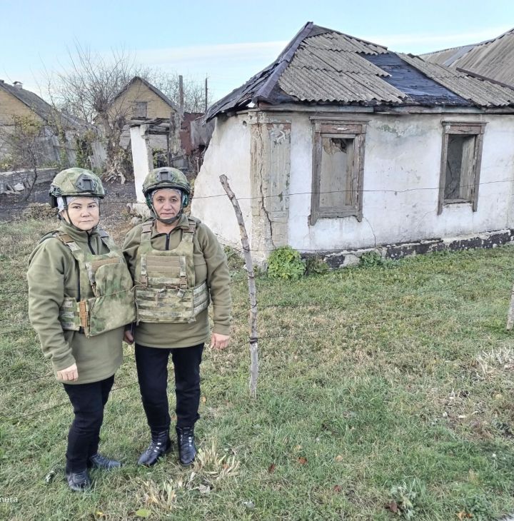 Ташкичүдән Гөлфия Мәгъсумова һәм Тәнзилә Вәлиева махсус хәрби операция барган зонада ун көн булып кайттылар