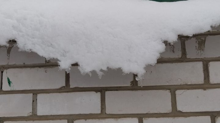 Сак булыгыз, түбәләрдән кар шуа