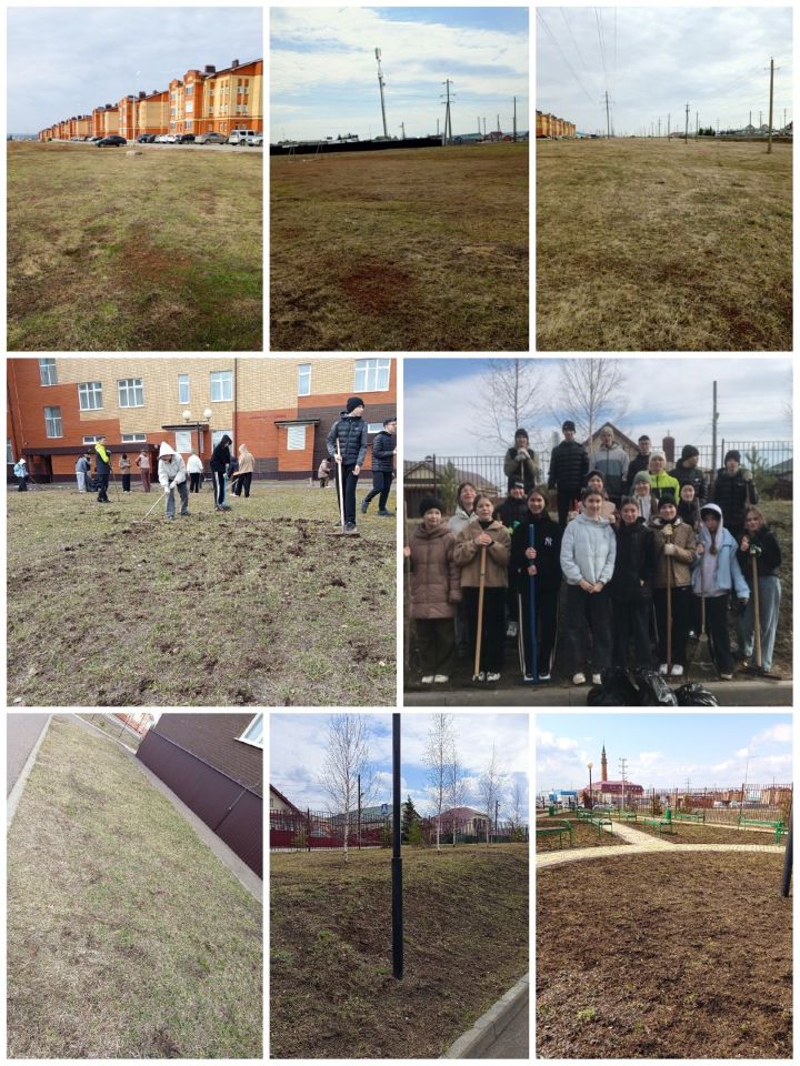 Арчаның 6 нчы мәктәбе укучылары өмәдә катнаштылар