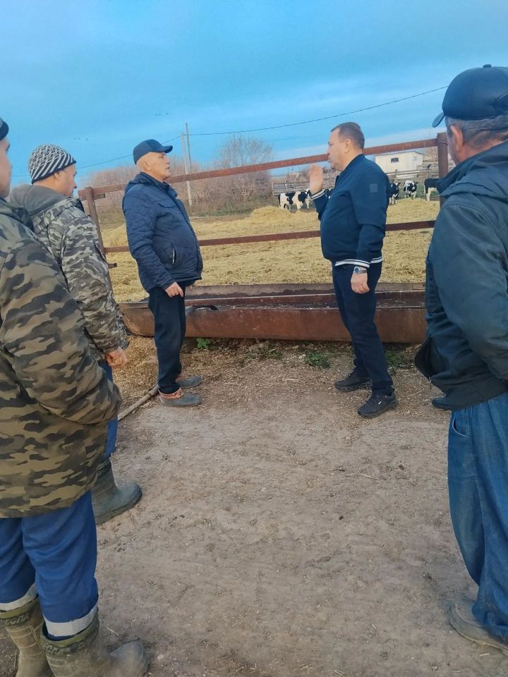 Район башлыгы хуҗалыкларның эшчәнлеге белән танышты