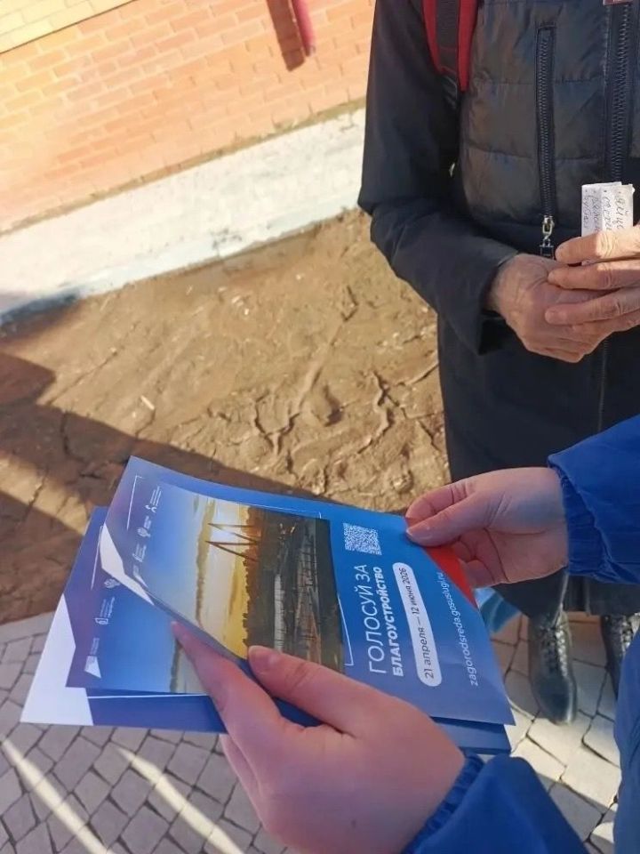 Арчада волонтерлар җәмәгать киңлекләрен сайлау буенча акция уздырды